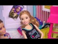 Barbie Dolls School Morning & Night Routine and Sleepover