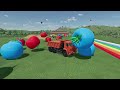 WORK Of Colors - Load WORK with Backhoe Loaders and Trucks - NEW PARKOUR - Farming Simulator 22