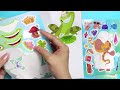 [Sticker ASMR] Decorate with Sticker Book Dress The Princess and the Frog🎭  커스 스티커 꾸미기 #asmr #diy