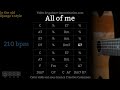 All of Me (210 bpm) - Gypsy jazz Backing track / Jazz manouche