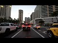 Honolulu Sunset Drive in 4K