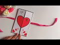 Beautiful Handmade Valentine's Day Card Idea / DIY Greeting  Cards for Valentine's Day card.