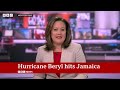 Hurricane Beryl batters Jamaica | BBC News