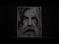 Alan Moore airbrush realistic portrait - speedpainting airbrush