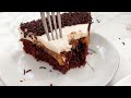 chocolate mousse cake with caramel banana filling_chocolate mousse cake recipe_cake