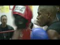 UNSEEN FOOTAGE 4 Minutes of a Young Floyd Mayweather Hitting Pads