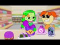 Inside Out 2 - Disgust Convenience Store Emoji Green Food Mukbang | ASMR | ANIMATION