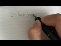 how to write I love you “aishiteru” in japanese
