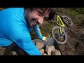 DIY BIKE PARK BUILD! - BUILDING & RIDING DH TRACK!