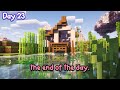 I Spent 100 Days Building a Cherry Blossom House in Minecraft Hardcore