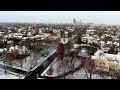 Park Avenue First Snowfall in Rochester NY - 4K Drone Footage