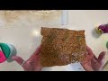 Making faux leather paper from a grocery bag - for a junk journal cover