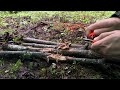 Heavy rain and storm during 2 days of solo camping in the forest | ASMR