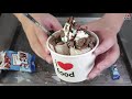 ORION Miz Chocolate ice cream rolls street food - kem cuộn Bánh Quy Socola ORION