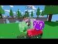 I RIGGED my lucky block race.. But this happened.. (Roblox Bedwars)