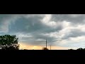 Small shelf cloud passing by