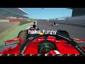 Running over go-karts in a Ferrari for no apparent reason