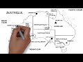 Physiographic Map Of Australia / Physical Geography of Australia / Australia Map/Series of World Map