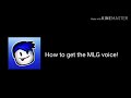 How to get the MLG Voice!