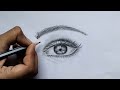 Eye drawing step by step in easy method #tranding #viral