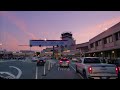 Driving in San Fernando Valley from Whiteman Airport to Hollywood Burbank Airport at Sunset