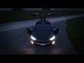Tesla Model X - CRAZY LIGHTSHOW !!! Must see! Full HD