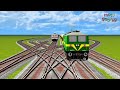 BUNCH OF FULL SPEED TRAINS CROSSING ON THE MOST DANGEROUS SHARP BEND TRACKS ☠️ - Train Simulator