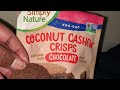 Coconut cashew crisps chocolate 🍫 ~ Aldi find healthy snack! #fyp #icedcoffee #summertime #aldi