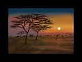 African Sunset Digital Painting Timelapse