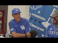 A very emotional Kentucky baseball press conference after clinching first ever CWS berth