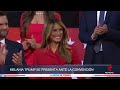 Melania Trump aparece en la convención: se le ha visto poco en público en la campaña de su esposo
