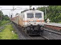 Fastest Acceleration By WAP 7 With Push And Pull Technology Hauling CSMT Rajdhani Special!!!