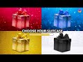 Choose Your Gift! 🎁 Red, Blue, Gold or Black ❤️💙⭐️🖤 #chooseyourgift
