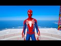 HOMEM ARANHA E AMIGOS SALTO COM MOTO ! MOTOS COM SPIDERMAN - GTA Gaming