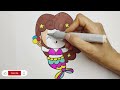 How to Coloring for kids🌈💖Coloring a Mermaid for Kids