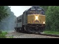 Geometry Train CSX W003-07 Led By Smoky CSXT F40PH-2 9999 Notches Up Past CP South Beard Northbound