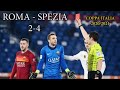 Roma-Spezia 2-4 Coppa Italia 20/21 Rete Sport incipit Max Leggeri