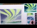 NORTHERN LIGHTS IN WATERCOLOUR WITH VOICEOVER