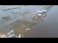 Drone video shows flooding in Sargent, Texas