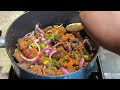 SPICY ROASTED GOAT MEAT | PEPPER GOAT MEAT (ASUN)