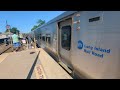 MTA LIRR Babylon & Montauk train action at Babylon (6/28/2024)