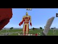 Attack On Titan sa Minecraft PE | Grabe ang lakas ng Colossal Titan