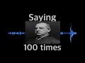 Saying “Grover Cleveland” 100 Times!