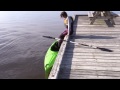How to launch a kayak from a high dock