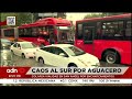 Caos al sur de la CDMX: aguacero provoca colapso vial por encharcamiento