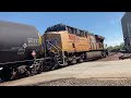Union Pacific 8038 Westbound Crude Oil train with UP DPU 8000