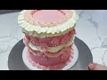 How To Make A Beautiful Pink & White Vintage Cake | Little Blush Cakes