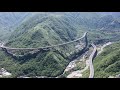 Aerial China:The high-speed Qianhaizi Double Helix Bridge on the cloud in China!中國雲端上的高速之乾海子雙螺旋特大橋！