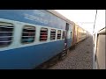 22103DN LTT-Faizabad Superfast Express Crossing 19046UP Tapti Ganga Express At Mihrawan Halt Station