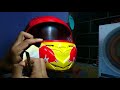 Repaint the helmet using SHOGUN Z spray paint;  jozz the results